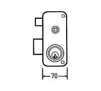 Mondragon - Cerradura Sobreponer 2556 Bp 70 Dr