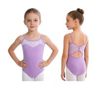 Monduelle Niños Leo Ballet Encaje Niñas Traje De Baile De Una Pieza Para Chicas Leotardo Gimnasia Deportes Lavanda 11-12 años