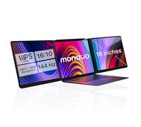 Monduo Pro Duo - Extensor de Pantalla Dual IPS 2K 144Hz 100% DCI-P3 Compatible con MacBook M1/M2/M3 y Windows, HDMI/USB-C, Ideal para Juegos y Uso Profesional