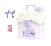 Moned Saving Money Bank - Camina De Almacenamiento De La Casa De Crema, Lindo Titular Seguro | Ornamento De Mesa De Casa Decorativa, Caja Cerrable Con Acceso Seguro De Llave Para Niños Ahorro De Adult