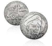 Moneda Antigua Alemania, colección de Monedas de Plata Antiguas, Monedas Europeas para coleccionistas Raras, Moneda de Oro Conmemorativa Marca Alemana del Imperio alemán (Erwin Rommel)