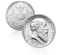 Moneda Antigua Alemania, colección de Monedas de Plata Antiguas, Monedas Europeas para coleccionistas Raras, Moneda de Oro Conmemorativa Marca Alemana del Imperio alemán (1902 Badenia)