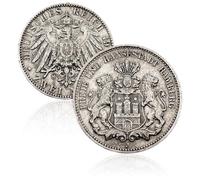 Moneda Antigua Alemania, colección de Monedas de Plata Antiguas, Monedas Europeas para coleccionistas Raras, Moneda de Oro Conmemorativa Marca Alemana del Imperio alemán (1912 Hamburg 2M)