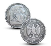 Moneda Antigua Alemania, Monedas Europeas para coleccionistas Raras, colección de Monedas Antiguas, Moneda de Plata Marca Alemana del Imperio alemán, Regalo histórica (German-1935)