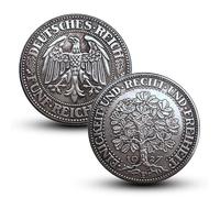 Moneda Antigua Alemania, Monedas Europeas para coleccionistas Raras, colección de Monedas Antiguas, Moneda de Plata Marca Alemana del Imperio alemán, Regalo histórica (German-1927-B)