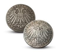 Moneda Antigua Alemania, Monedas Europeas para coleccionistas Raras, colección de Monedas Antiguas, Moneda de Plata Marca Alemana del Imperio alemán, Regalo histórica (German-1907-A)