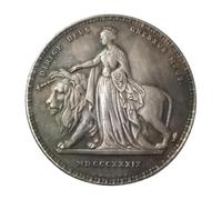 Moneda Antigua Britannia, colección de Monedas Antiguas Corona británica, Monedas Europeas para coleccionistas Raras, Moneda de Plata Reino Unido, Una and The Lion Coin(British-Queen Victoria Coin)