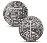 Moneda Antigua españa, colección de Monedas Antiguas españolas, Moneda de Plata Peseta Alfonso XIII española, Monedas Europeas para coleccionistas Raras, Regalo histórica (Spanish-Philip III)