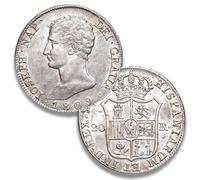 Moneda Antigua española, colección Moneda Oro Escudo España, Monedas conmemorativas para coleccionistas Raras, Monedas de Plata 8 Reales columnarios coleccionables (1809 Fernando VII 20 Reales)