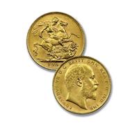 Moneda Britannia Antigua, colección de Monedas Antiguas de Oro Victorian británica, Moneda de Plata Reino Unido, Monedas Europeas para coleccionistas Raras, UK Old Coin (1905 Edward VII Sovereign)