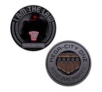 Moneda Coleccionable Grabada Edición Limitada 2000 AD Juez Dredd Mega-City One