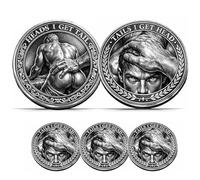 Moneda Conmemorativa Cara gano yo, Cruz ganas tú, Divertida Moneda de desafío para Parejas con temática de intimidad Masculina, Moneda de Doble Cara para Que los Hombres la lancen al Aire (3pcs)