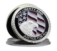 Moneda conmemorativa de eventos 911 de Estados Unidos con Libertad y Justicia para todos los Metal Challenge Coin Collection Gift
