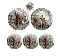 Moneda conmemorativa de viaje de misión de paz 2026 - Moneda de compasión homenaje a caminar por la paz - Peregrinación de 2300 millas para atención plena y unidad, regalo coleccionable para