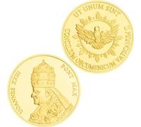 Moneda Conmemorativa Papa Italiano San Juan XXIII Colección de Monedas de Recuerdo Chapado en Oro Coleccionable Regalo Moneda Conmemorativa