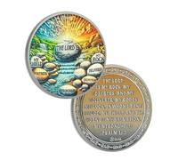 Moneda cristiana de desafío de la piedra de Cristo, Salmo 18:2, versículos de la Biblia, ficha de bolsillo de oración cristiana, regalos religiosos para hombres y mujeres