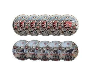 Moneda de Alerta de Hantavirus 2026, Moneda de desafío de Arte de Hantavirus de Crucero de Doble Cara, Coleccionable de Metales Pesados para Enfermeras y Trabajadores Esenciales (10PCS)
