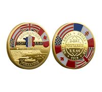 Moneda de aniversario - Aniversario Desafío de la moneda | D Día 80 Anniversaryy normandiee, Decoraciones únicas Monedas conmemorativas para el 80 aniversario de la Segunda Guerra Mundial A Piece of H