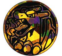 Moneda de Charizard de Pokémon negro y dorado