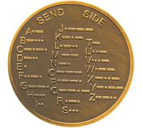 Moneda De Código Morse, Moneda Coleccionable Novedosa, Moneda De Oro Creativa para Explorar, Aprender Y Entretenerse con Lenguaje De Cifrado, Fichas De Bolsillo.