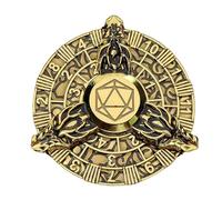 Moneda de Dados, Dados de Ruleta - Dados geniales poliédricos únicos - de Juego de rol, Dados de Metal, Juguetes de aleación de Zinc para Juegos de Mesa de de Club Pub