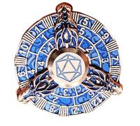 Moneda de Dados, Dados de Ruleta,Juego de Dados poliédricos geniales - Dados de Metal, Ruleta giratoria, de Juego de rol, Rueda Dentada Retro para de Pub Club