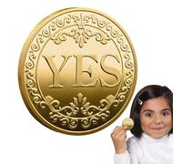 Moneda de decisión de Metal: Moneda de elección de la Suerte, Moneda Conmemorativa de Recuerdo | Diversión Coleccionable y Herramienta espontánea de orientación única, Toma de Decisiones para Amigos,