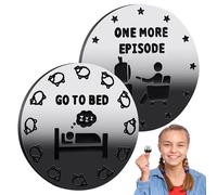 Moneda De Decisión Del Jugador - Tiempo De Juego Extra Para La Moneda En La Cama | Moneda Para Ir A La Cama, Moneda De Decisión Parental Tiempo De Juego Para La Cama De Destino Divertido
