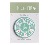 Moneda de decisión «Ich oder Du» | Regalo para padres jóvenes y para el nacimiento | Divertida ficha de póquer para mamá y papá | ayudante de decisión para padres bebé | idea de regalo familiar |