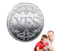 Moneda de decisión: moneda de recuerdo de metal, moneda de la suerte para tomar decisiones | Moneda Conmemorativa Portátil Y Liviana, Metal Importante Elección Coleccionable Moneda Presión Amigos Y Co