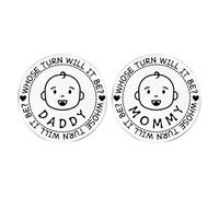 Moneda de Decisión para Nuevos Padres, Novedad Regalos para Nuevos Padres y Mamás Moneda Doble Cara Moneda Toma Decisiones Regalos Divertidos para Bebés Ficha de Abrazo Bolsillo (Estilo A)