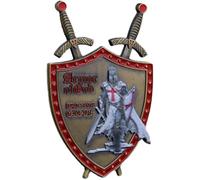 Moneda De Desafío De Armadura De Dios, Monedas Conmemorativas De Recuerdo Militar Para Coleccionistas, Escudo De Caballero Templario, Símbolo De Oración De Bolsillo Religioso De Fe Para Veteranos Del