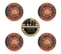 Moneda de desafío de bomberos, 5 unidades, gracias por tu servicio