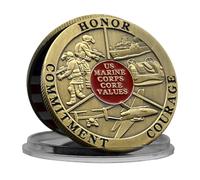 Moneda de desafío del Cuerpo de Marines de los Estados Unidos, metal, artesanía, compromiso, valor, medalla de honor, colección militar, regalo