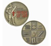 Moneda de desafío Put On The Full Armor of God Efesios 6:10-20