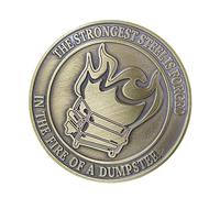 Moneda De Fuego del Contenedor: Ficha De Recompensa De Escritorio, Divertido Refuerzo De Moral, Coleccionable Creativo | Ideal para Bromas, Fiestas De Oficina, Concursos, Graduación, Regalos De