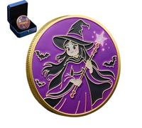 Moneda De Halloween,Moneda de Desafío Conmemorativa de Colección - Detalle de Fiesta para Coleccionistas Adultos Hombres Mujeres Amigos Familia