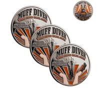 Moneda de Humor para Adultos Muff Diver Union, Divertida Moneda de Desafío Explorando el Reino de la Aventura, Monedas Conmemorativas de Doble Cara Explorador Muff Diver (3pcs)