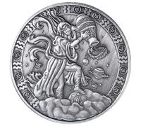 Moneda de la Suerte con 12 Constelaciones Acuario, Piscis, Aries, Tauro, Géminis, Cáncer, Leo, Virgo, Libra, Escorpio, Sagitario y Capricornio (1 Unidad, Acuario)