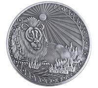 Moneda de la Suerte con 12 Constelaciones Acuario, Piscis, Aries, Tauro, Géminis, Cáncer, Leo, Virgo, Libra, Escorpio, Sagitario y Capricornio (1 Unidad, Leo)