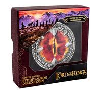 Moneda de lujo del Señor de los Anillos Ojo de Sauron - Producto oficial coleccionable con exhibición, regalo para los fans de LOTR