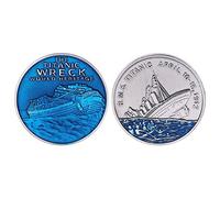 Moneda de mar de barco Titanic barco en memoria de las víctimas de Rms Titanic conmemorativo recuerdo moneda insignia viaje metal moneda arte arte regalos día de San Valentín decoración decoración
