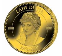Moneda de París Medallón ORO NORDIQUE REINA LADY DI