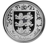 Moneda de plata de 1 onza Gibraltar - 1 GBP Royal Arms of England 2018-1 Oz Silver Three Lions Gibraltar Moneda cápsula solo 50.000 1 Oz Silver Top Condición!