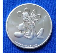 Moneda de plata de 1 onza Mickey 2020 Niue 2 dólares Plutón Silver Prooflike Cápsula de 1 Oz Plata Plata Solo 15.000 Piezas Condición superior!