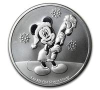 Moneda de plata de 1 onza Mickey Christmas 2020 Niue Cápsula 1 Oz Plata Plata Solo 15.000 Piezas Condición superior!
