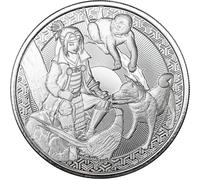 Moneda de Plata de 1 oz Legends of Japan 2023 - MOMOTARO & KIBIDANGO - Anime Style - Samoa - Samurai Momotaro