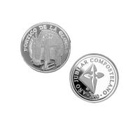 Moneda de plata recuerdo del Pórtico de la Gloria
