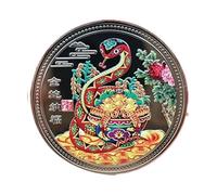 Moneda de serpiente del año: moneda de desafío de buena suerte, moneda de recuerdo delicada, moneda conmemorativa | Moneda coleccionable bellamente diseñada, moneda de año nuevo chino 2025 para