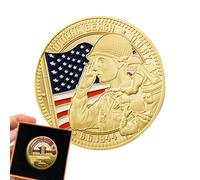 Moneda del 80.º Aniversario del Día D, Moneda del 80.º Aniversario De Normandía, Moneda del Desafío del 80.º Aniversario De La Segunda Guerra Mundial, Moneda De Recuerdo para Veteranos De 1944-2024